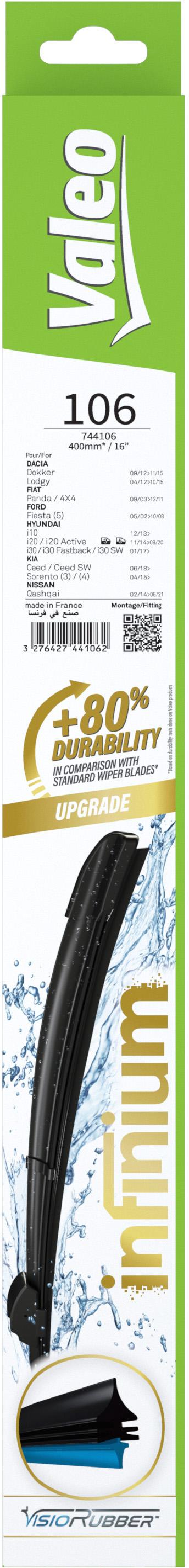 Valeo Infinium Single Wiper Blade 106