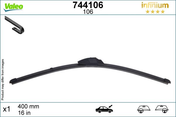 Valeo Infinium Single Wiper Blade 106