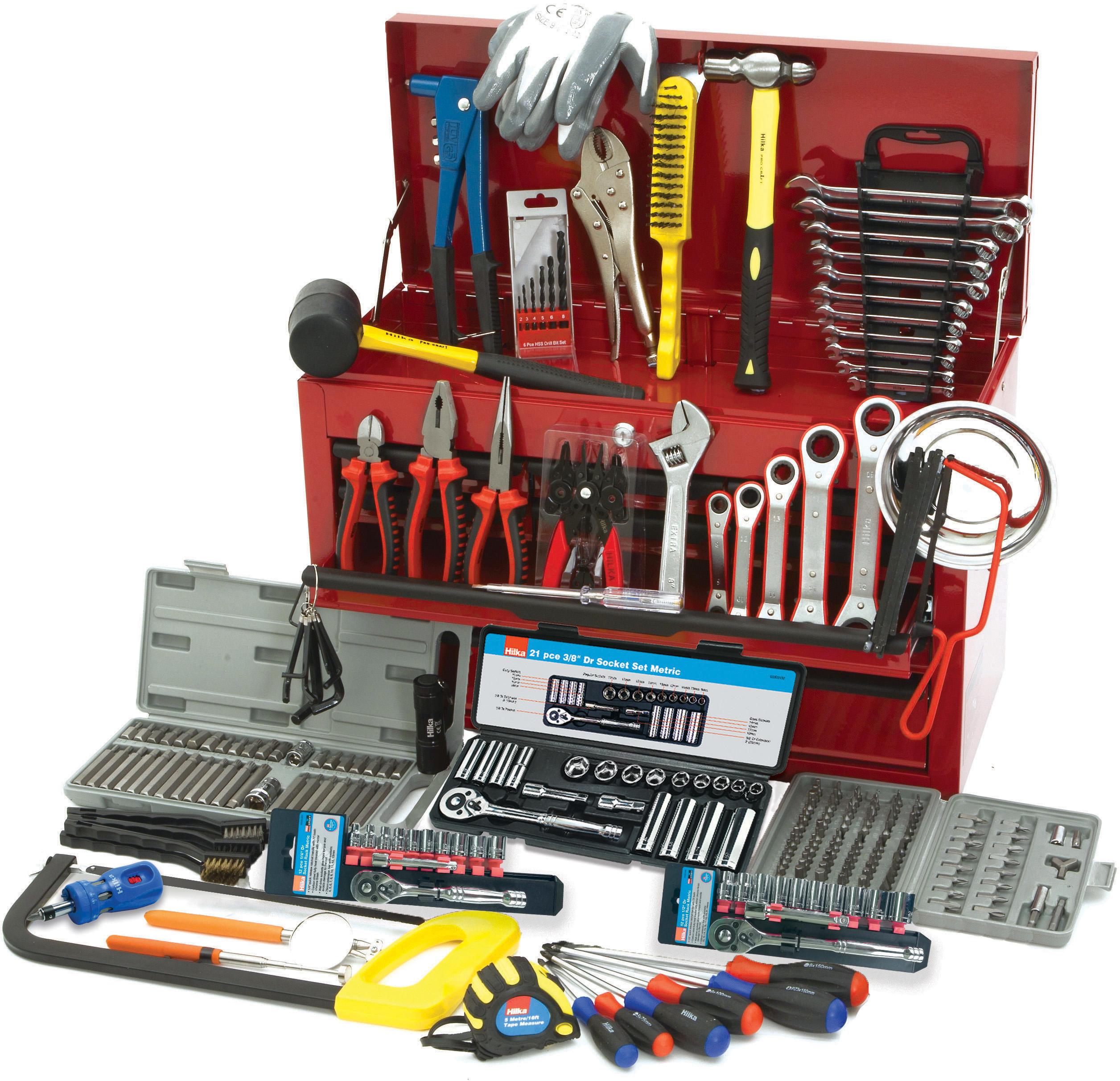 Hilka 270 Piece Tool Kit In Heavy Duty Tool Chest