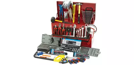 Details about   Hilka Tools Super Complete 270 pc Tool Kit With Red 9 Drawer Toolbox Tool Chest 