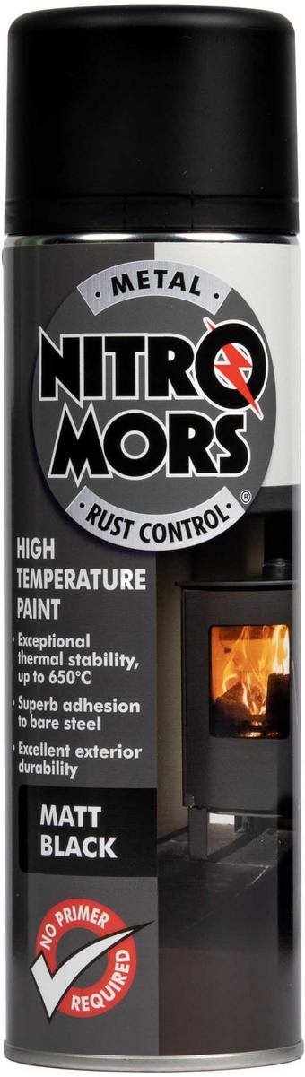 Nitromors High Temperature Black Paint 500ml