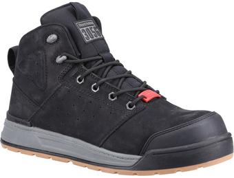 Hard Yakka Lace Zip Mens Safety Boot - Black