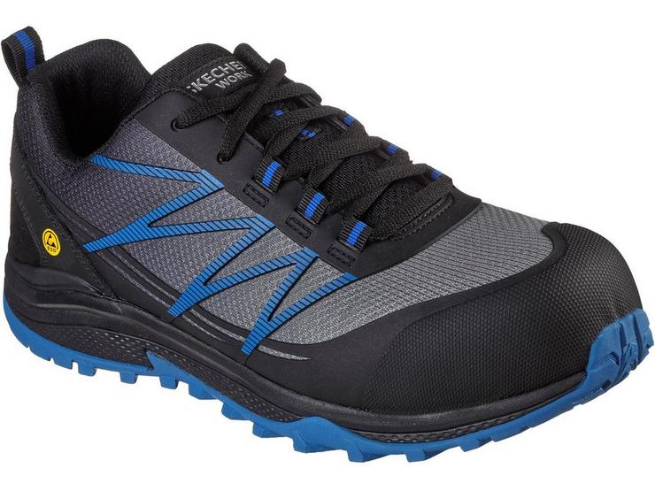 Skechers Puxal Mens Safety Trainers - Black/Blue