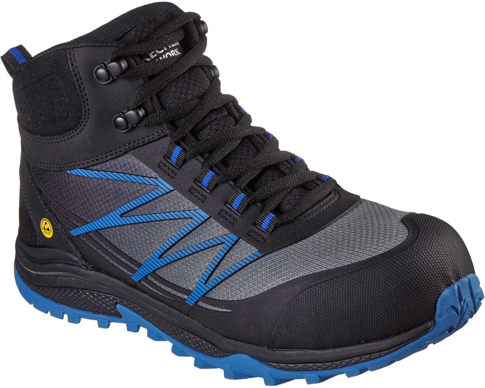 Skechers Puxal Firmle Mens Safety Boot Black/Blue Halfords UK