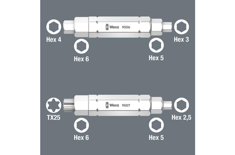 Wera Bicycle Set 15 - Compact Tyre Leaver Bit Set Wera Bicycle Set 15 - Compact Tyre Leaver Bit Set
