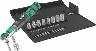 Wera Safe-Torque A 2 Torque Wrench 23 Piece Set 1/4" Hex Drive