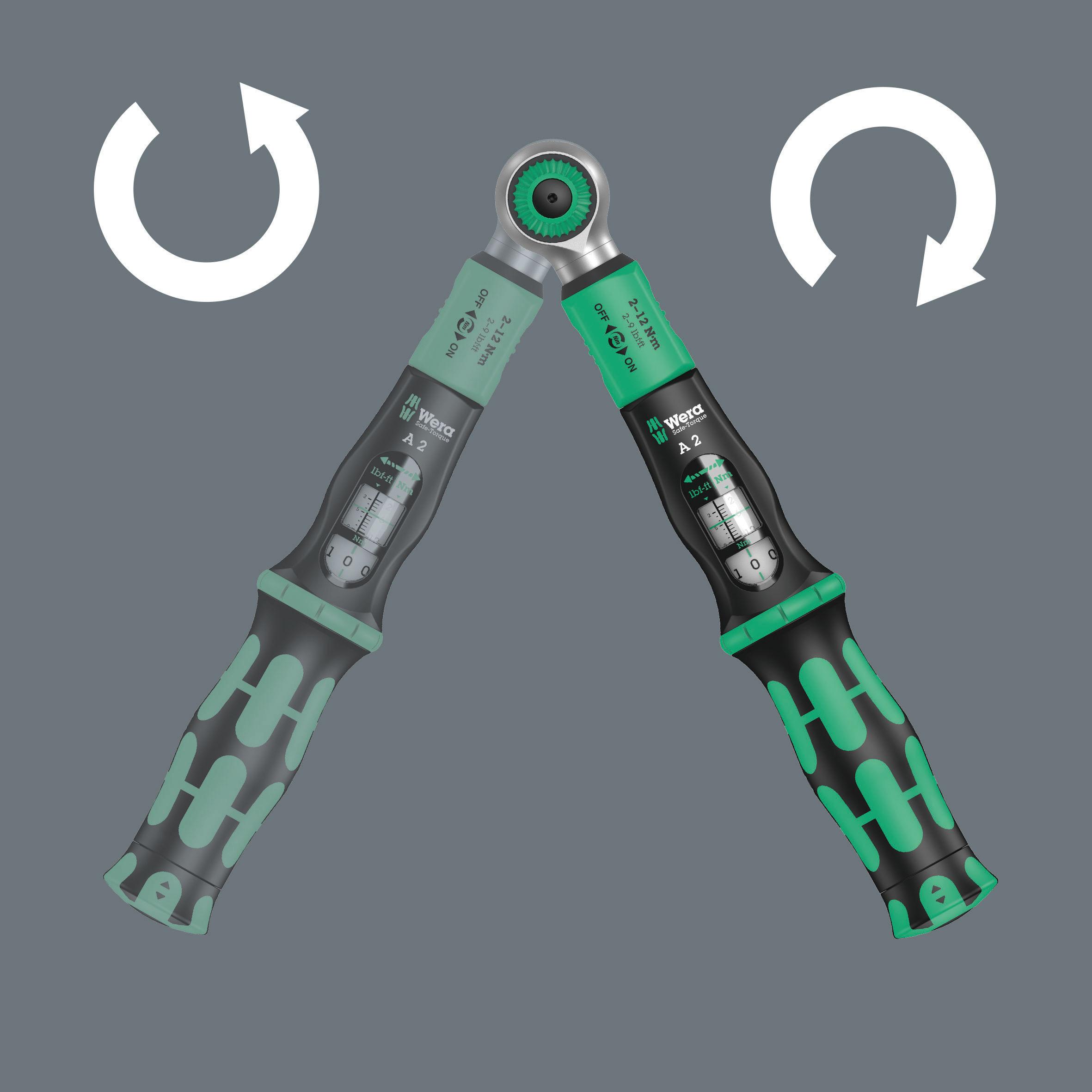 Wera Safe-Torque A 2 Torque Wrench 23 Piece Set 1/4" Hex Drive