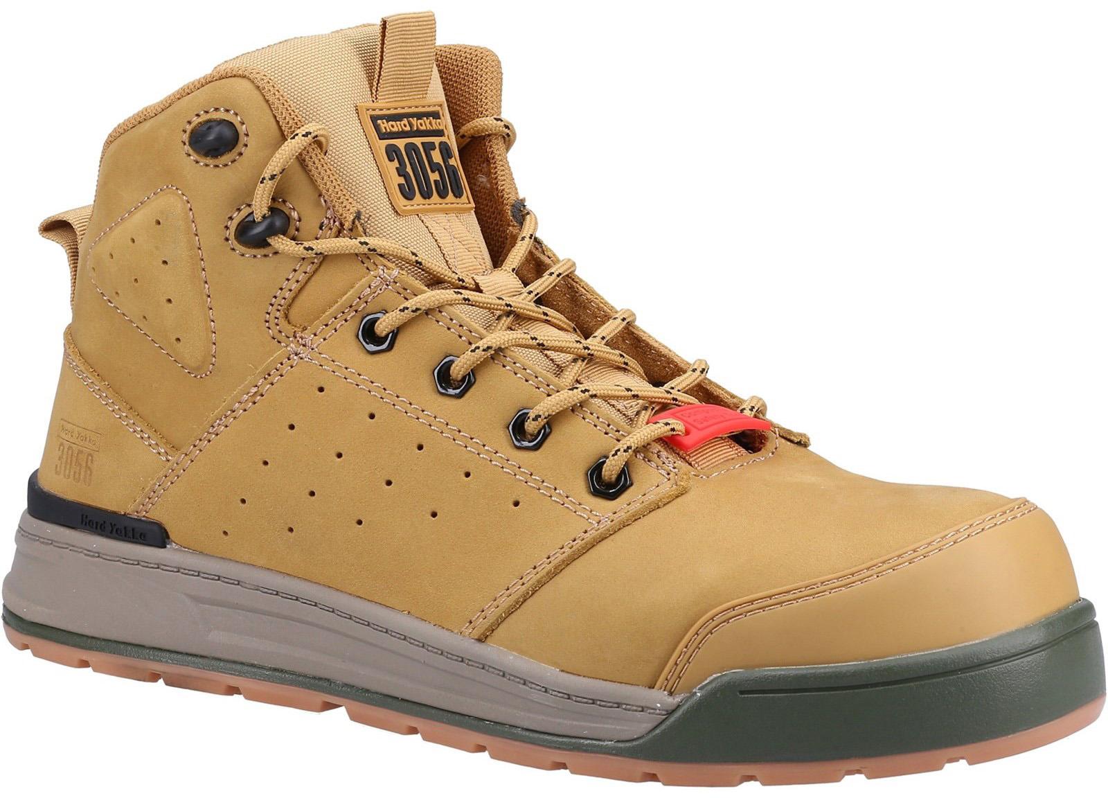 Hard Yakka Lace Zip Mens Safety Boot Wheat Halfords UK