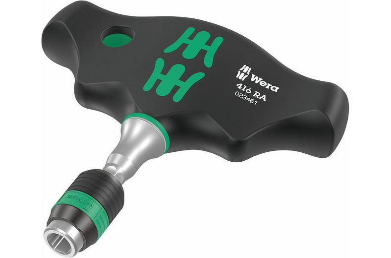 Wera 416 RA T-Handle Bitholding Screwdriver With Ratchet Function Wera 416 RA T-Handle Bitholding Screwdriver With Ratchet Function