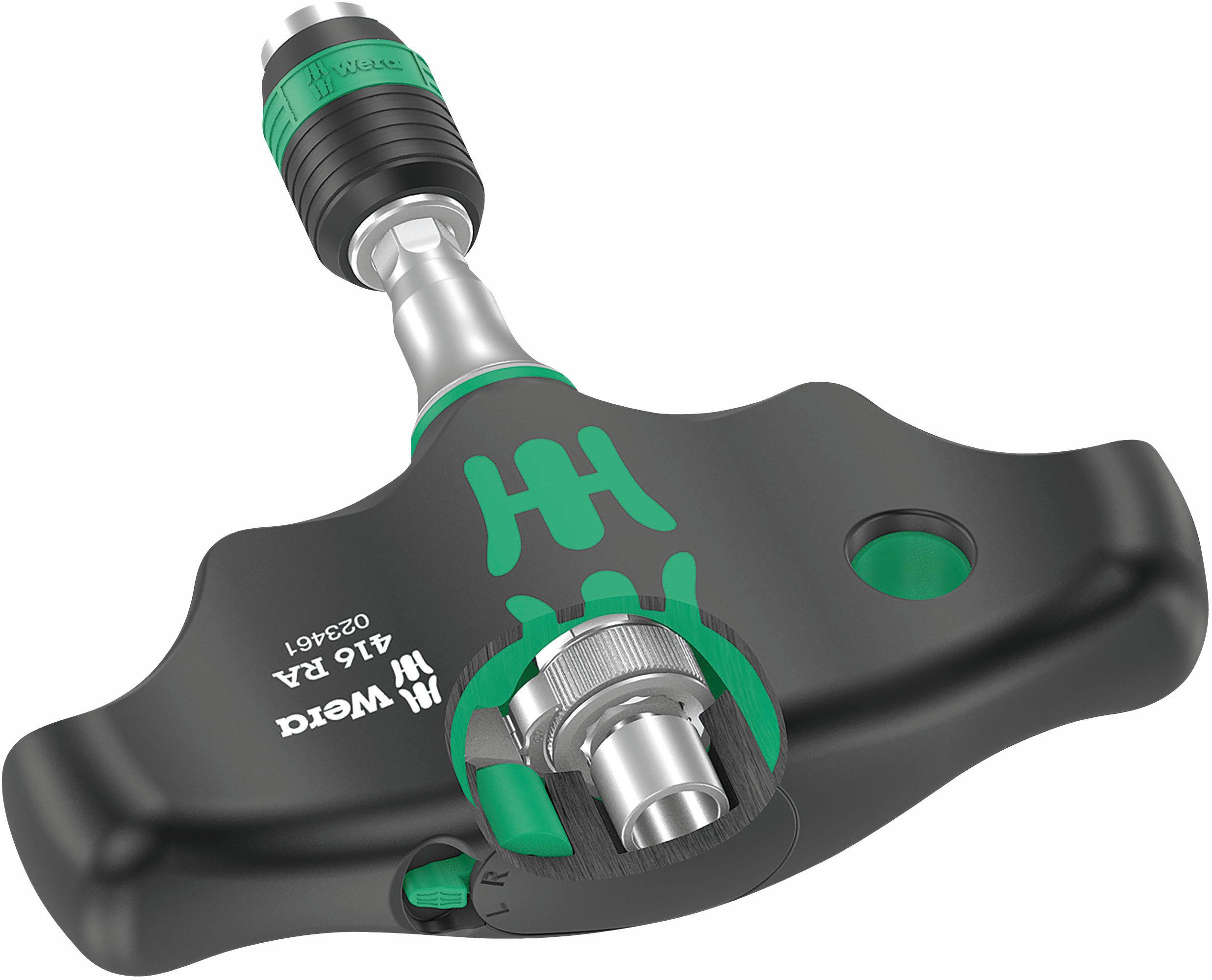 Wera 416 RA T-Handle Bitholding Screwdriver With Ratchet Function