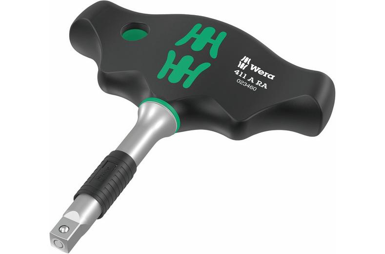 Wera 411 A RA T-Handle Adapter Screwdriver With Ratchet Function Wera 411 A RA T-Handle Adapter Screwdriver With Ratchet Function
