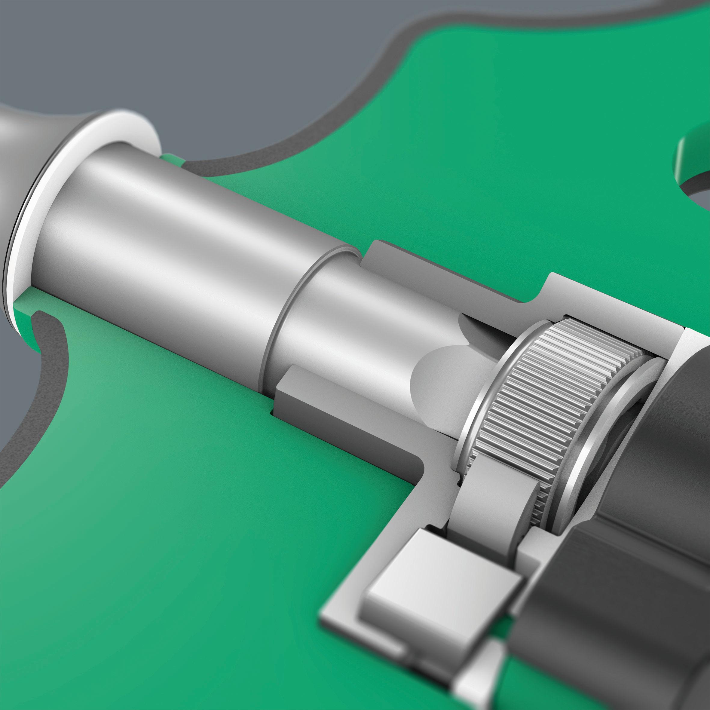 Wera 411 A RA T-Handle Adapter Screwdriver With Ratchet Function