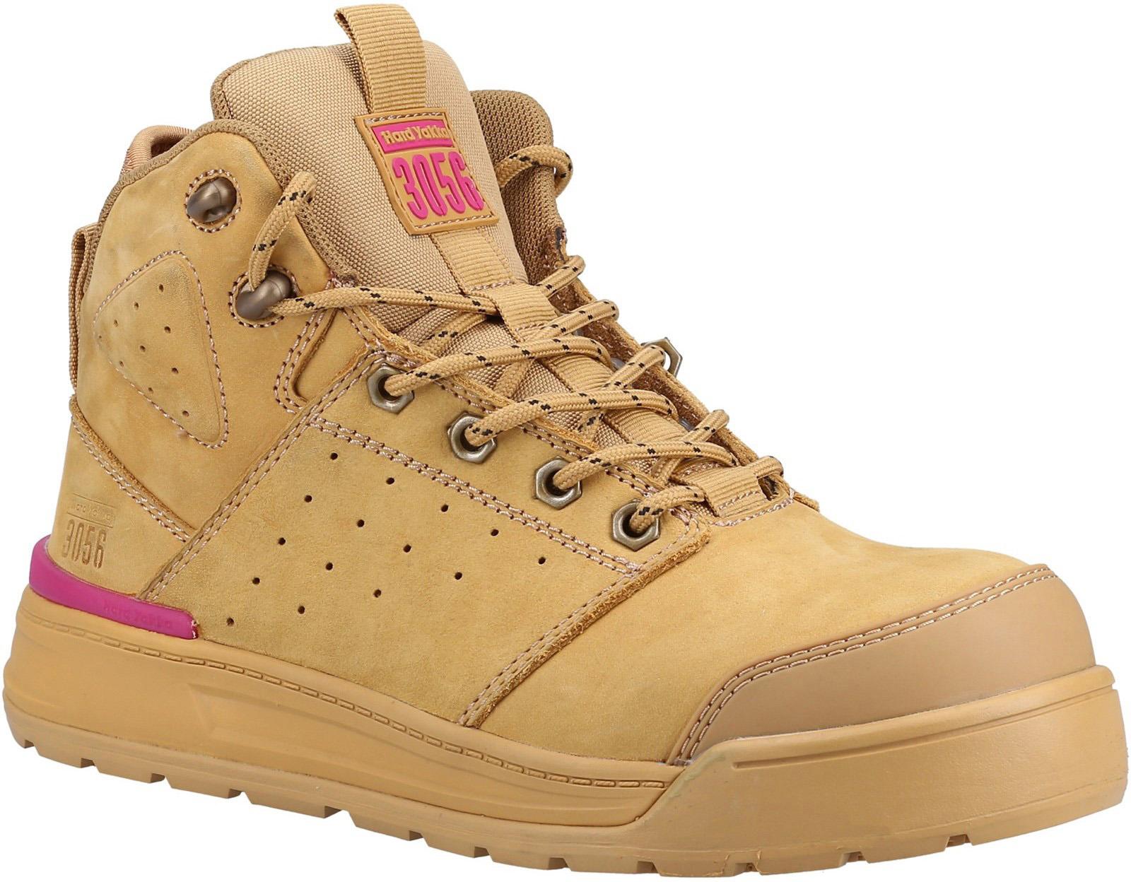 Hard Yakka PR Side Zip Womens Safety Boot Wheat Halfords UK
