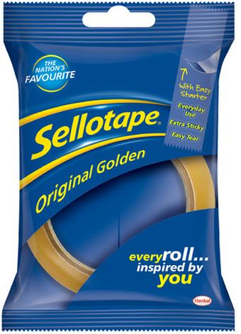 Sellotape Original Golden 24mm x 50m