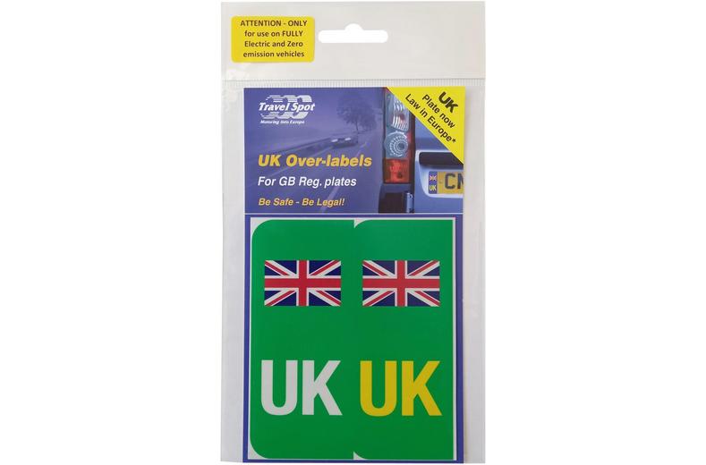 UK Over Labels for GB Reg Plates - Green UK Over Labels for GB Reg Plates - Green