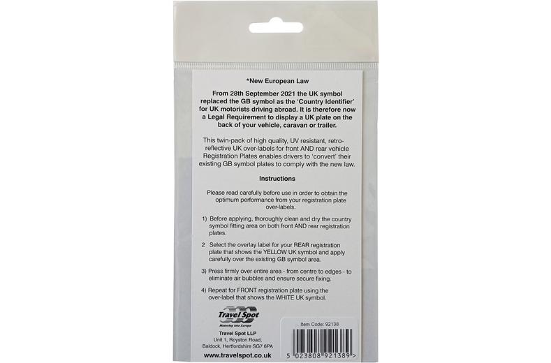 UK Over Labels for GB Reg Plates - Green UK Over Labels for GB Reg Plates - Green