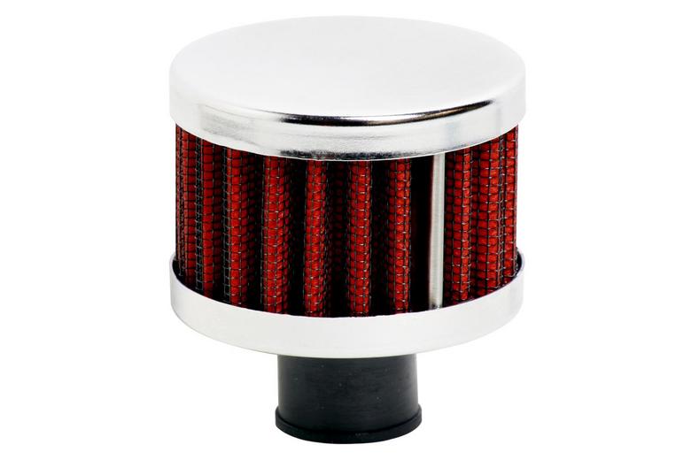 Ripspeed Universal Vent Filter Gauze/Chrome Finish - Red Ripspeed Universal Vent Filter Gauze/Chrome Finish - Red