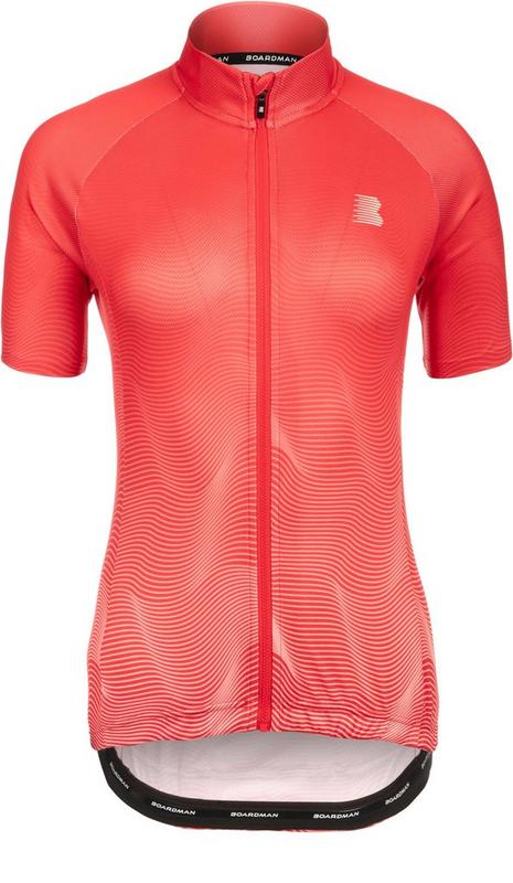 Halfords BOARDMAN Boardman Ladies Cycling Jersey, Coral Red, 14 | Extra 8% off for BC Members