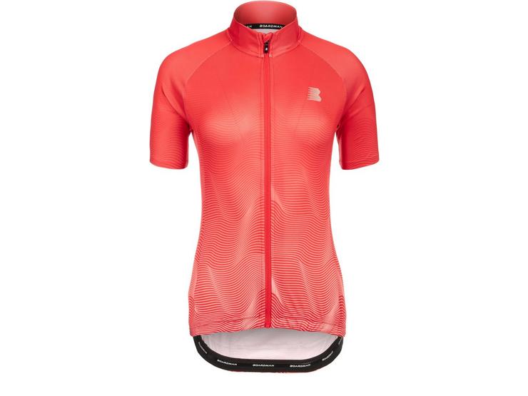 Boardman Ladies Cycling Jersey, Coral Red