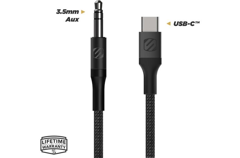 Scosche 3.5mm Aux to USB-C Audio Cable Scosche 3.5mm Aux to USB-C Audio Cable
