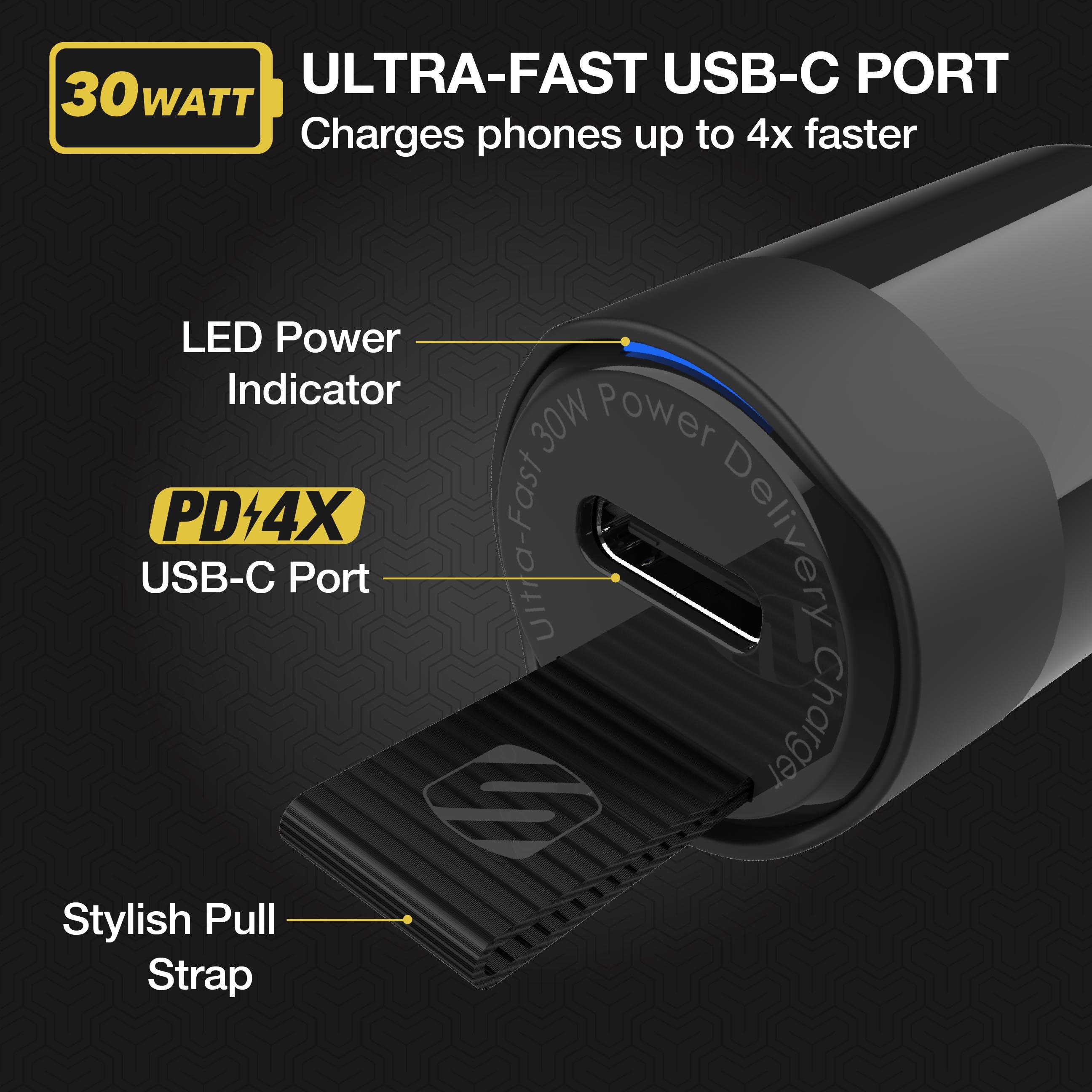 Scosche 30W USB-C™ Power Delivery Mini Car Charger