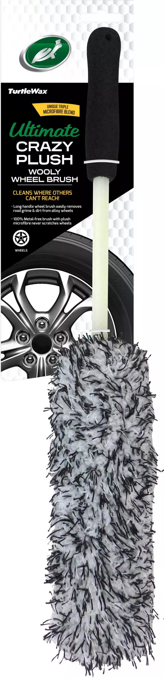 [Barrel Blade] Wheel Brush with Plush Microfiber Cover