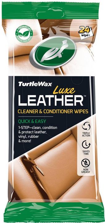 Turtle Wax Luxe Leather Cleaner & Conditioner Wipes