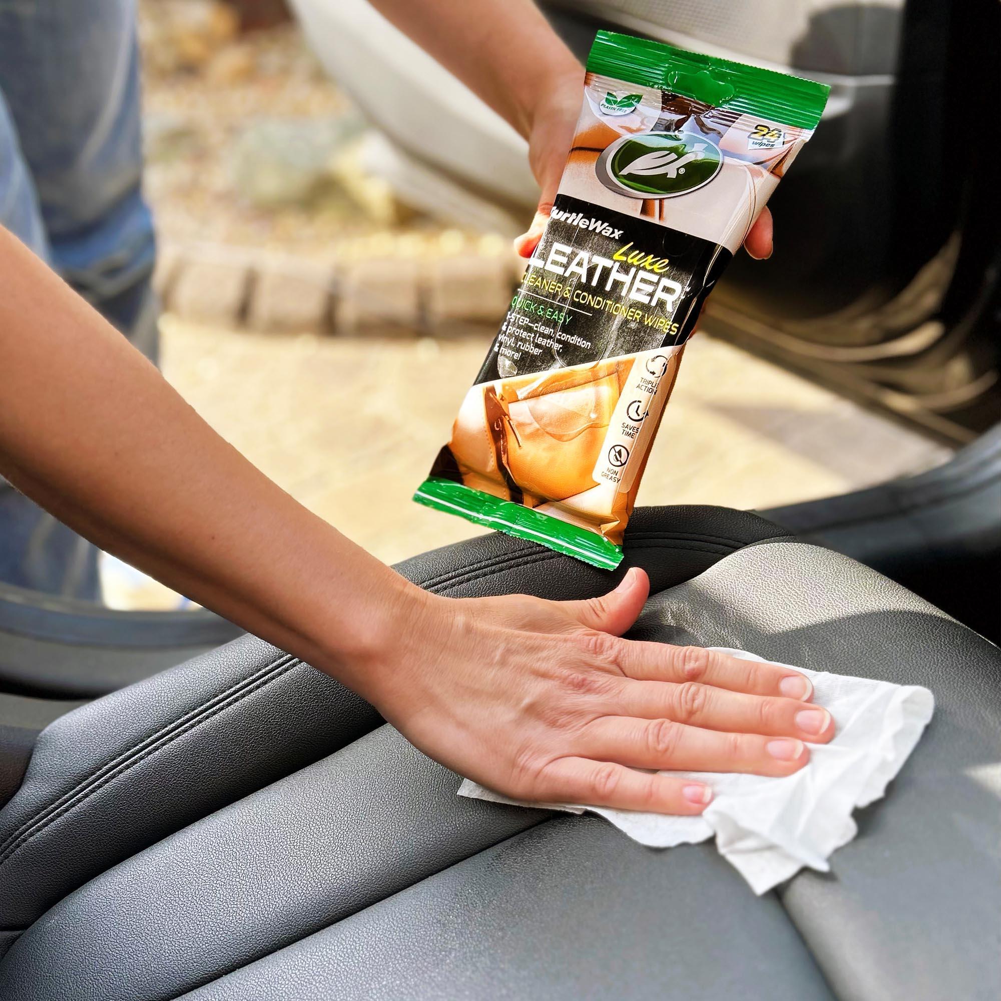 Turtle Wax Luxe Leather Cleaner & Conditioner Wipes