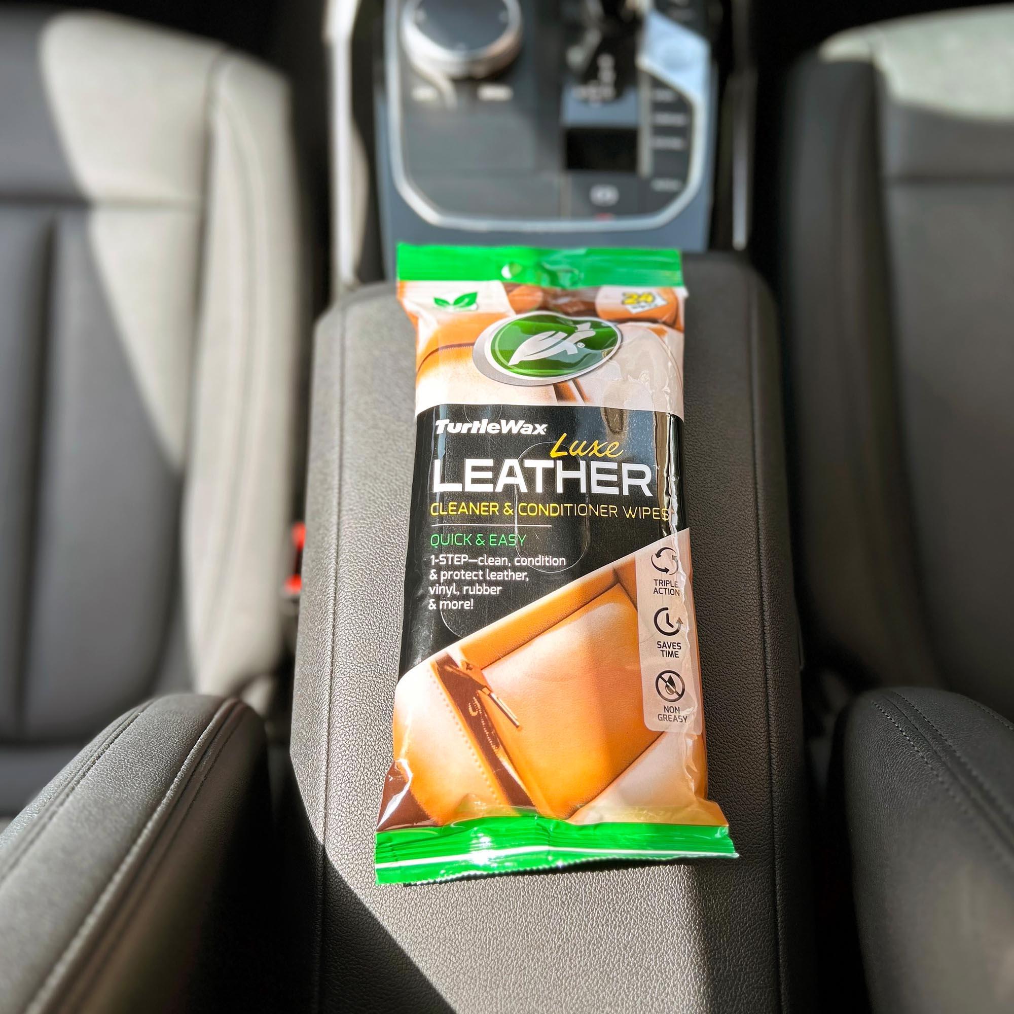 Turtle Wax Luxe Leather Cleaner & Conditioner Wipes