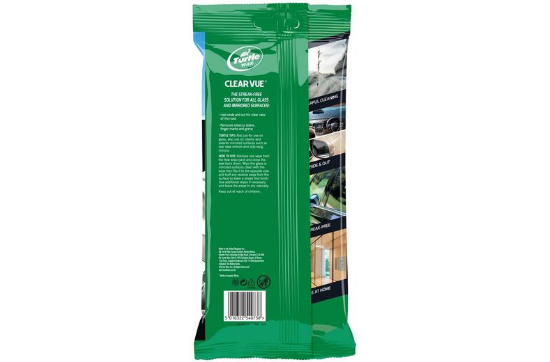 Turtle Wax CLEARVUE Glass Cleaner Wipes Turtle Wax CLEARVUE Glass Cleaner Wipes