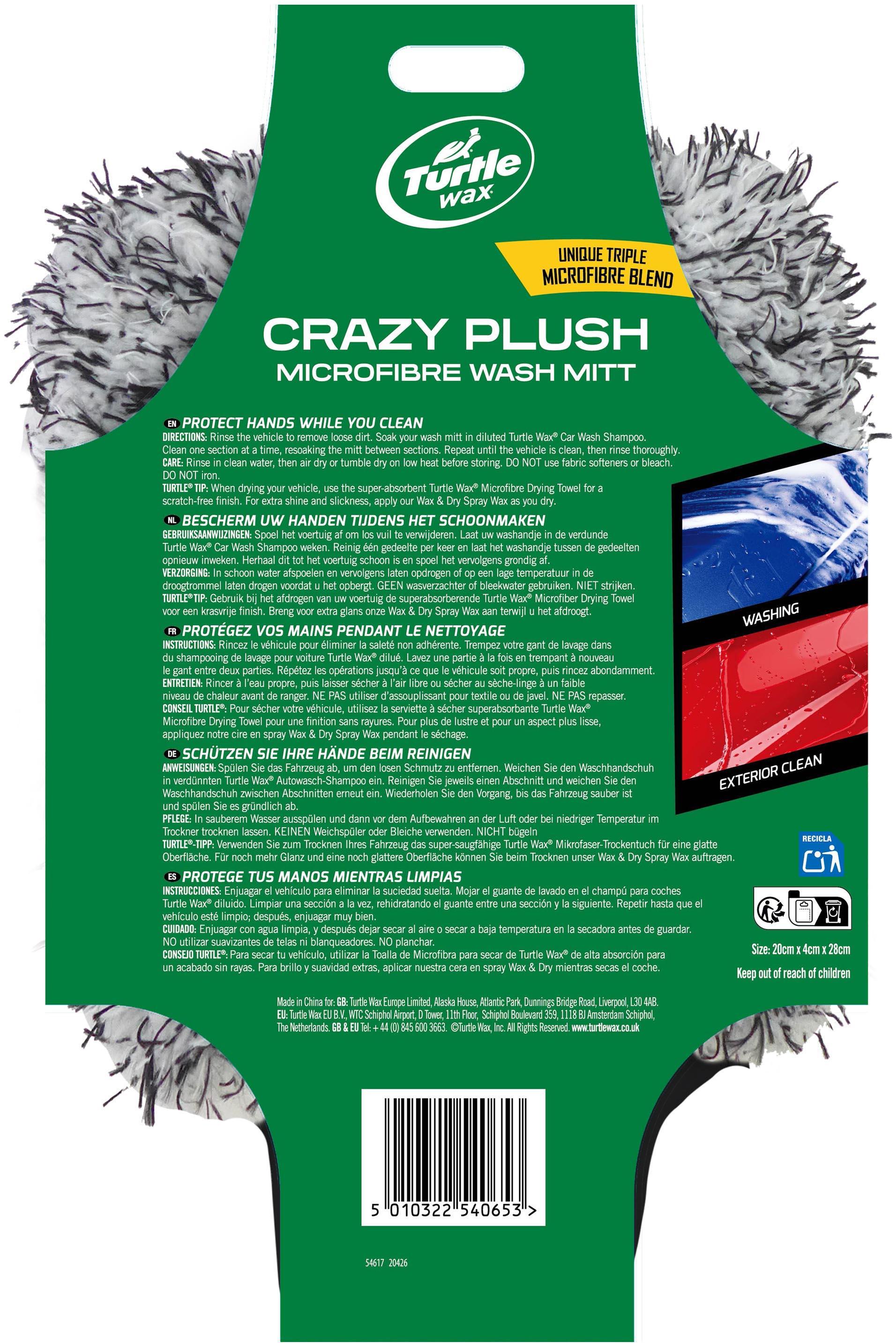 Turtle Wax Plush Microfibre Wash Mitt