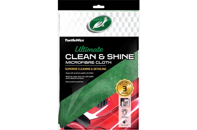 Turtle Wax Clean & Shine Microfibre Cloths X3 Turtle Wax Clean & Shine Microfibre Cloths X3