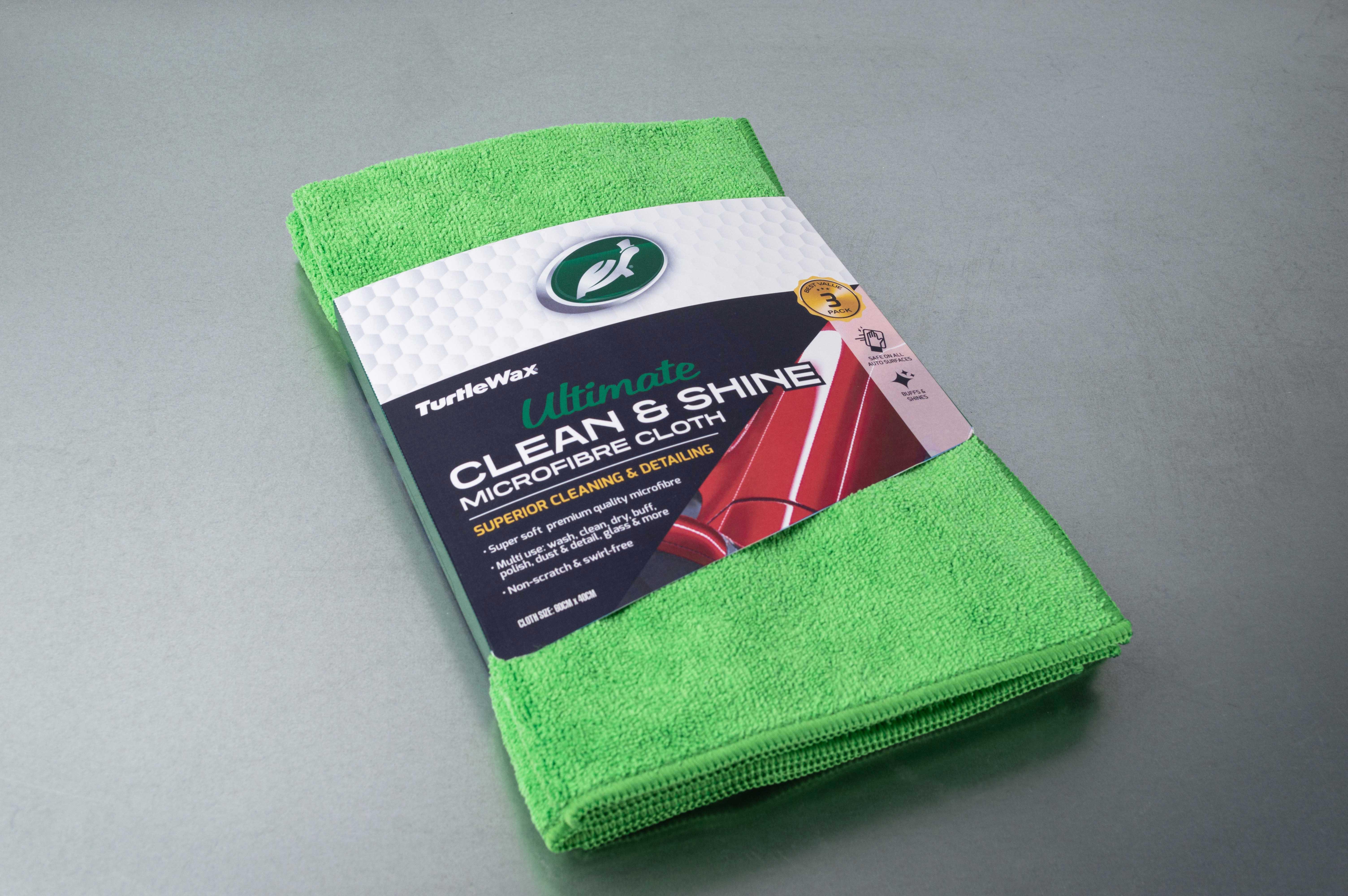 Turtle Wax Clean & Shine Microfibre Cloths X3