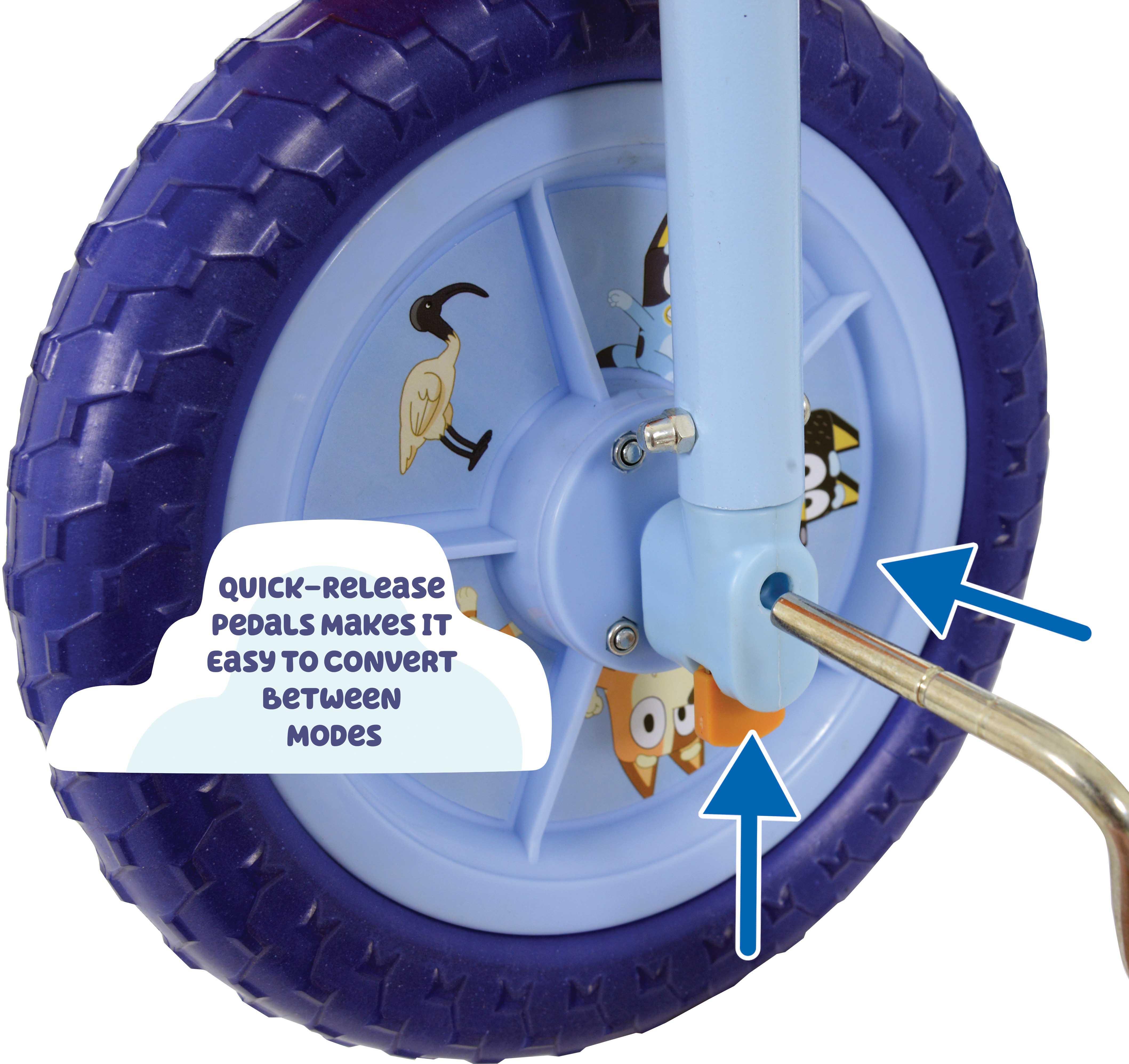 Bluey 2 in 1 Balance Bike - 10" Wheel