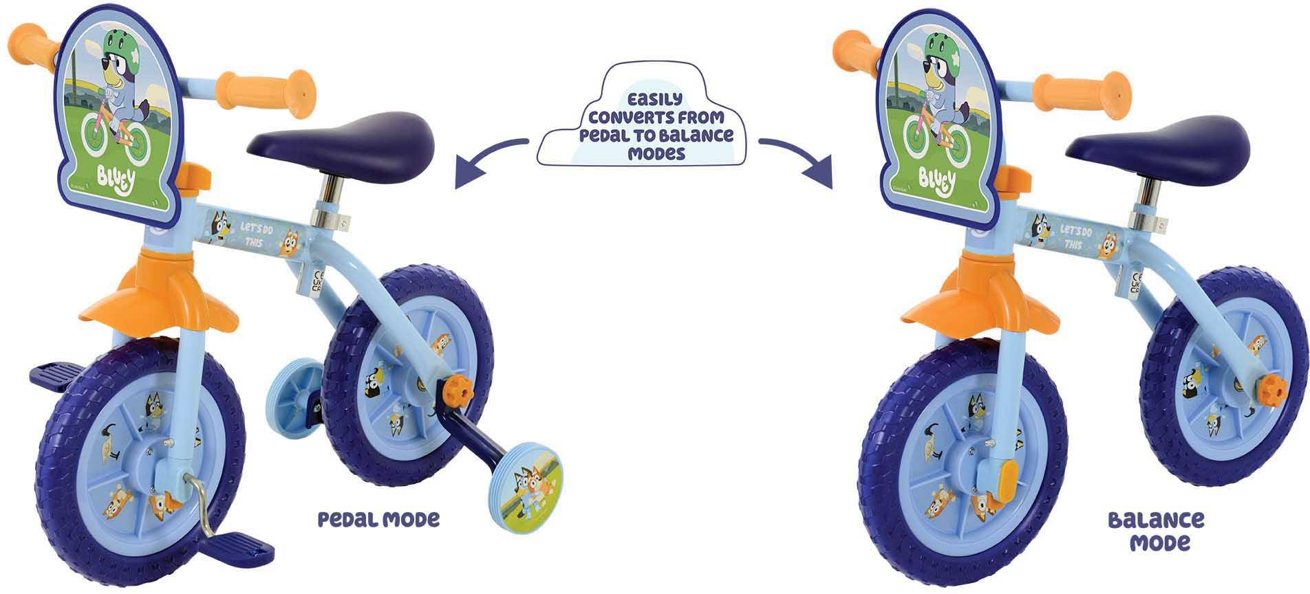 Bluey 2 in 1 Balance Bike - 10" Wheel