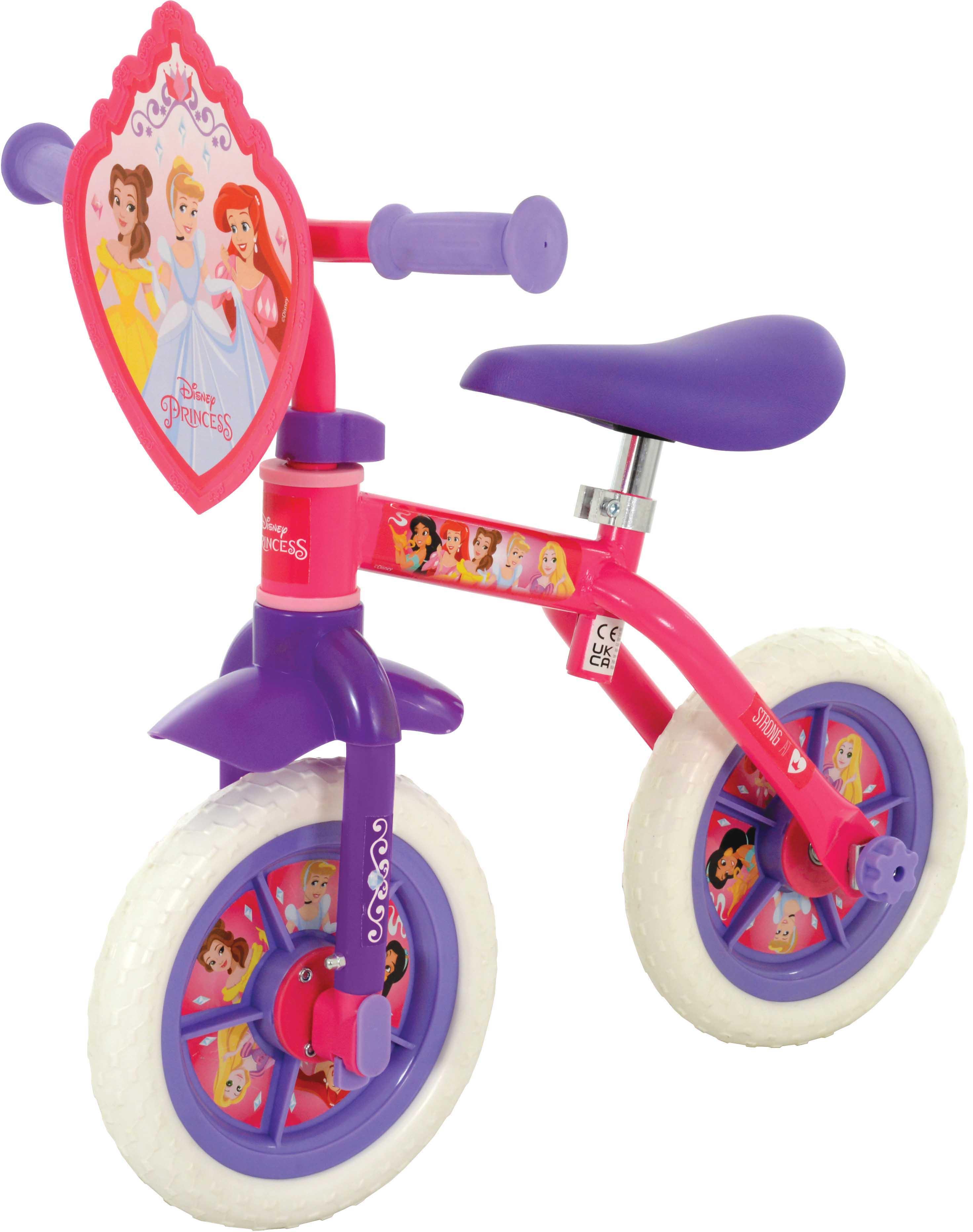 Disney Princess 2 in 1 Balance Bike - 10" Wheel