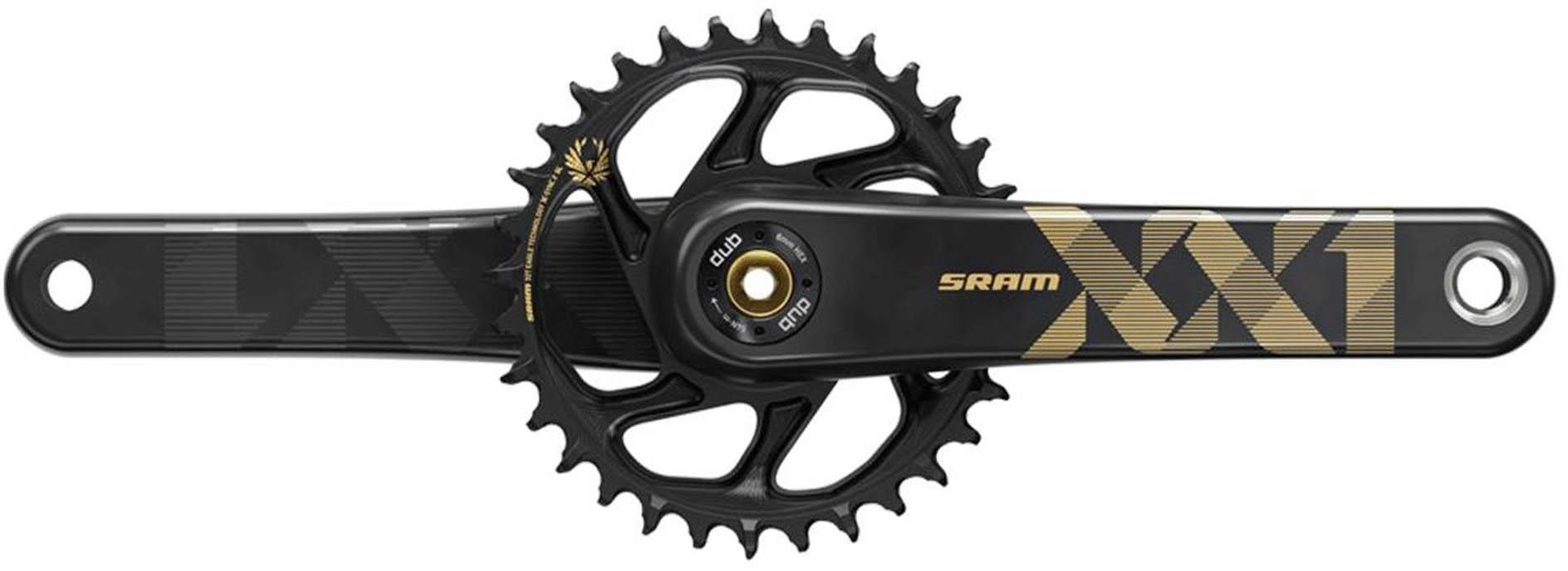 SRAM XX1 Eagle DUB SL Boost Crankset Gold 34T, 170mm