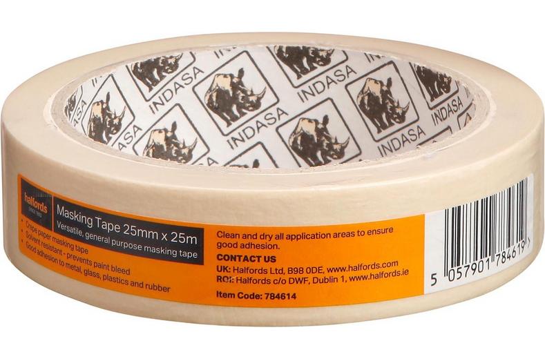 Halfords Masking Tape 25mm x25m Halfords Masking Tape 25mm x25m