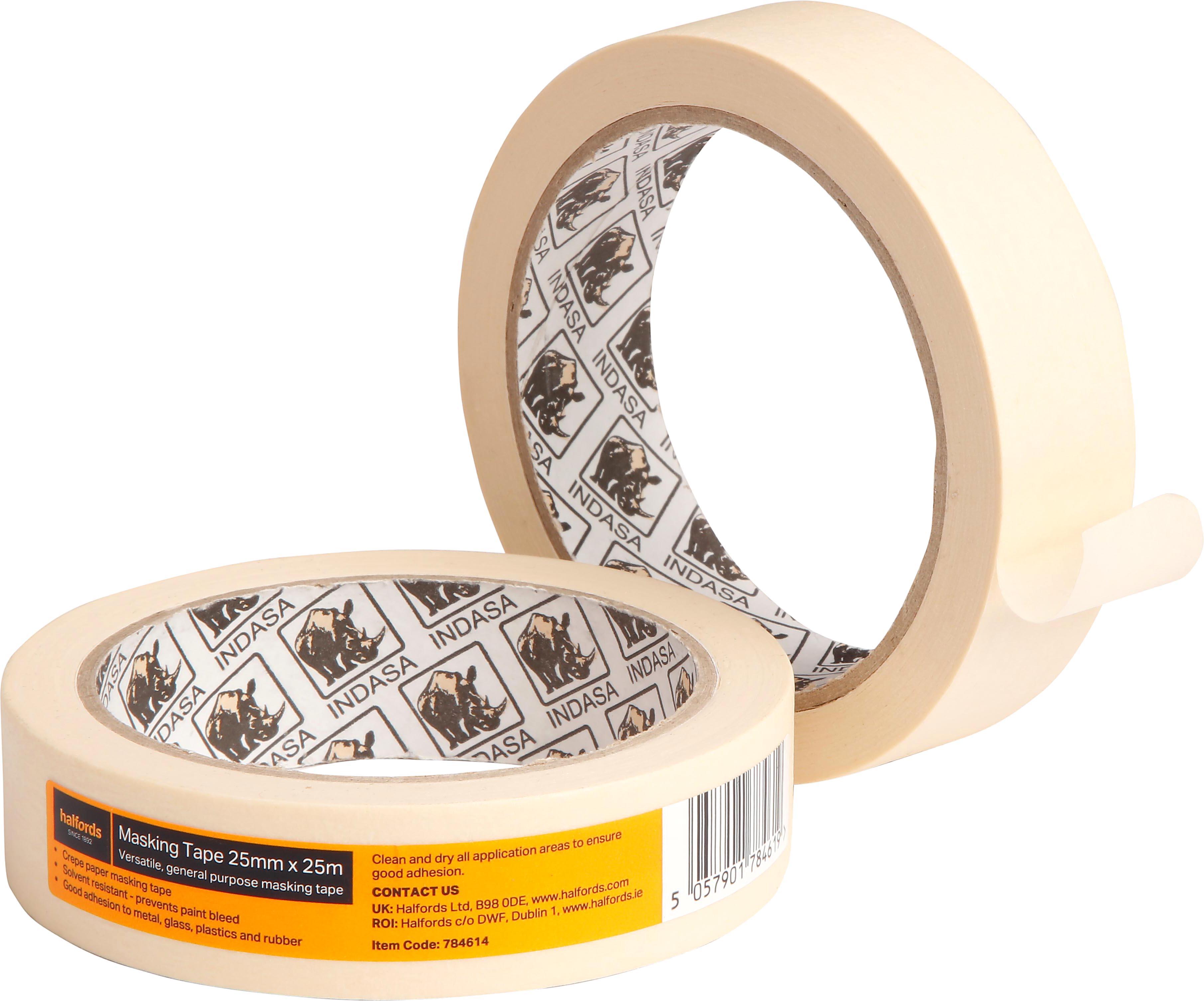 Halfords Masking Tape 25mm x25m