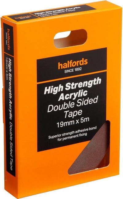 Halfords Double Sided Trim Tape 19mm x 5m Halfords Double Sided Trim Tape 19mm x 5m