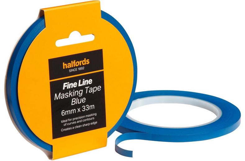 Halfords Fine Line Tape Blue 6mm x 33m Halfords Fine Line Tape Blue 6mm x 33m