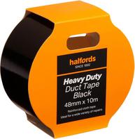 Halfords Hal H/D Duct Tape Black, 48Mm X 10M