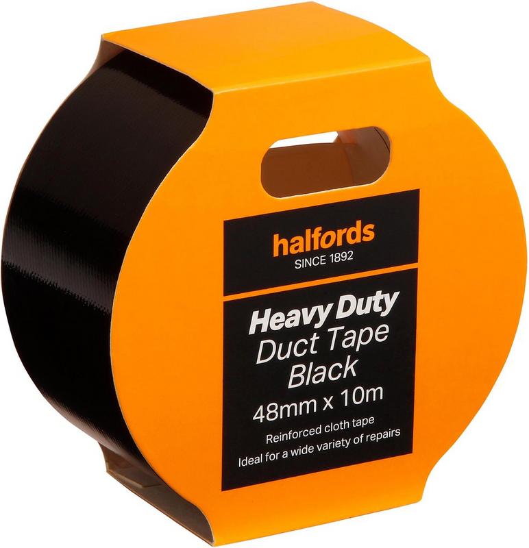Halfords Hal H/D Duct Tape Black, 48Mm X 10M | Extra 8% off for BC Members