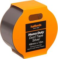 Halfords Hal H/D Duct Tape, Silver, 48Mm X 10M | Extra 8% off for BC Members