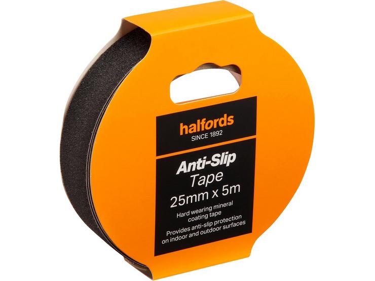 Halfords Anti Slip Tape Black 25mm x 5m