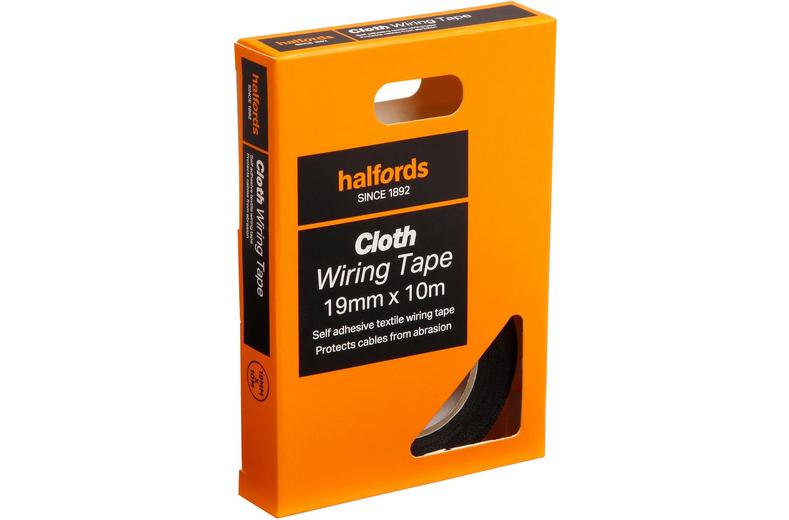 Halfords Cloth Wiring Tape 19mm x 10m Halfords Cloth Wiring Tape 19mm x 10m