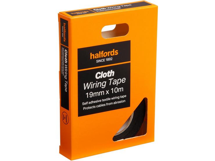 Halfords Cloth Wiring Tape 19mm x 10m