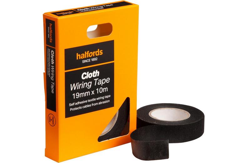 Halfords Cloth Wiring Tape 19mm x 10m Halfords Cloth Wiring Tape 19mm x 10m