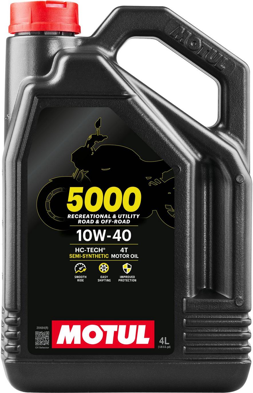 Engine Oil MOTUL 5000 HC-Tech semi-synthetic 4T 10W40 1L -   - motorcycle store