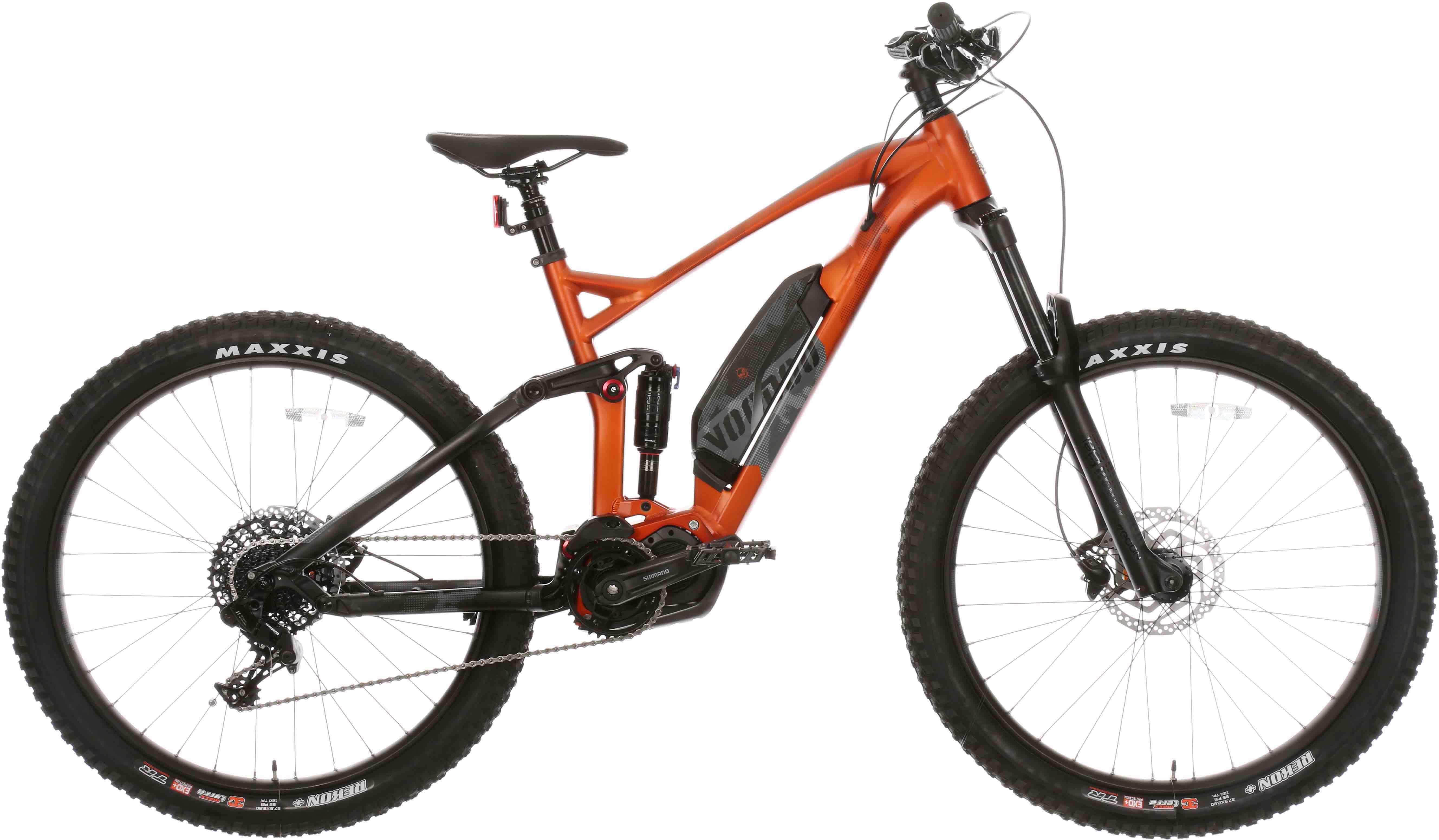 Refurbished Grade C - Voodoo Zobop E-Shimano Full Suspension Electric Mountain Bike - S, M, L Frames